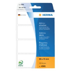 Etiket HERMA adres 4300 88x35mm 250stuks zig-zag