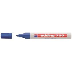 Viltstift edding 750 lakmarker rond 2-4mm blauw
