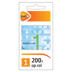 Postzegel Nederland Waarde 1 zelfklevend rol à 200 stuks