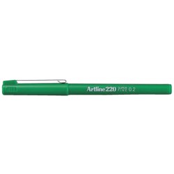 Fineliner Artline 220 rond 0.2mm groen