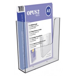 Folderhouder OPUS 2 wand A5 transparant