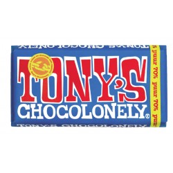 Chocolade Tony's Chocolonely puur reep 180gr