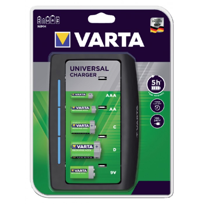 Batterij oplader Varta Universeel exclusief batterijen