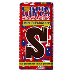 Chocoladeletter Tony's Chocolonely melk pepernoot S 180gr