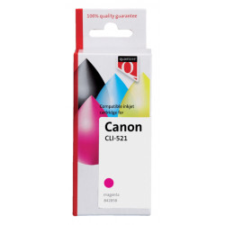 Inktcartridge Quantore alternatief tbv Canon CLI-521 rood+chip