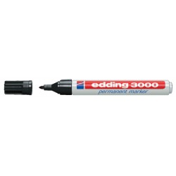 Viltstift edding 3000 rond zwart 1.5-3mm