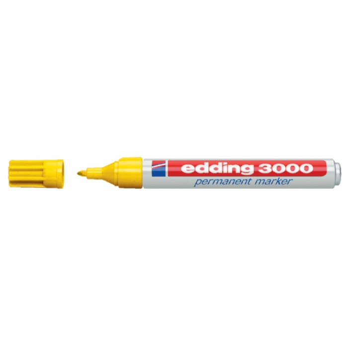 Viltstift edding 3000 rond 1.5-3mm geel