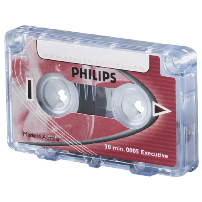 Cassette dicteer Philips LFH 0005 2x15min met clip