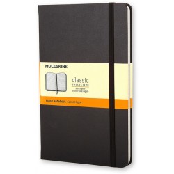 Notitieboek Moleskine large 130x210mm lijn hard cover zwart