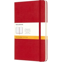 Notitieboek Moleskine large 130x210mm lijn hard cover  rood