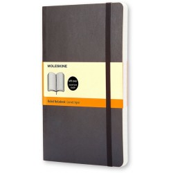 Notitieboek Moleskine large 130x210mm lijn soft cover zwart