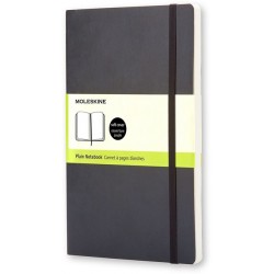 Notitieboek Moleskine pocket 90x140mm blanco soft cover zwart