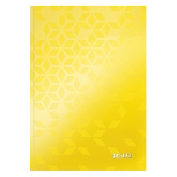 Notitieboek Leitz WOW A5 160blz 90gr lijn geel