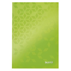 Notitieboek Leitz WOW A5 160blz 90gr lijn groen