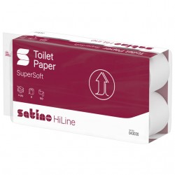 Toiletpapier Satino MT1 HiLine 4-laags 8x150 vel wit 043030