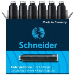 Inktpatroon Schneider din zwart doos &agrave; 6 stuks