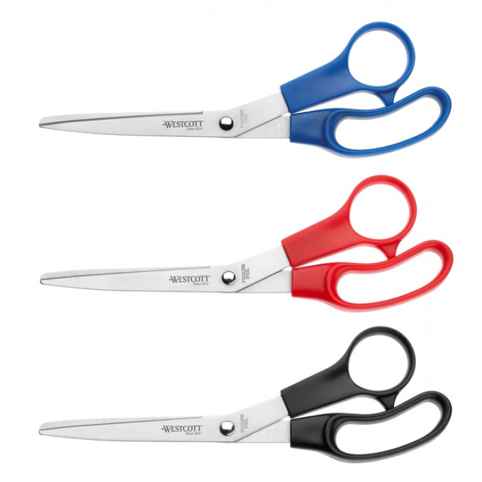 Kantoorschaar Westcott 210mm rvs assorti 3 stuks