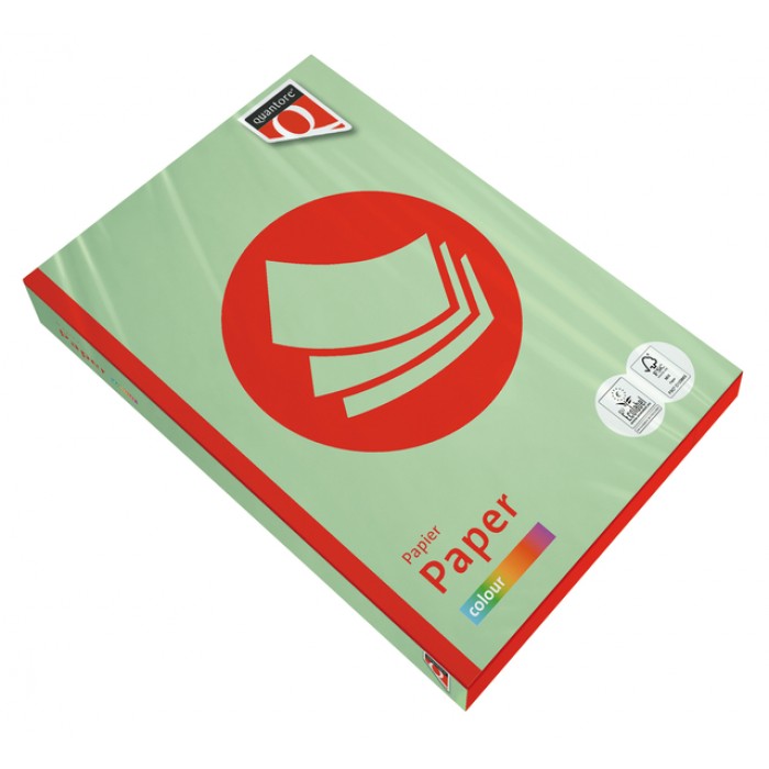 Kopieerpapier Quantore Colour A3 120gr appelgroen 250 vel