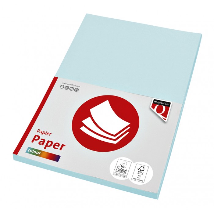 Kopieerpapier Quantore Colour A4 80gr lichtblauw 100vel