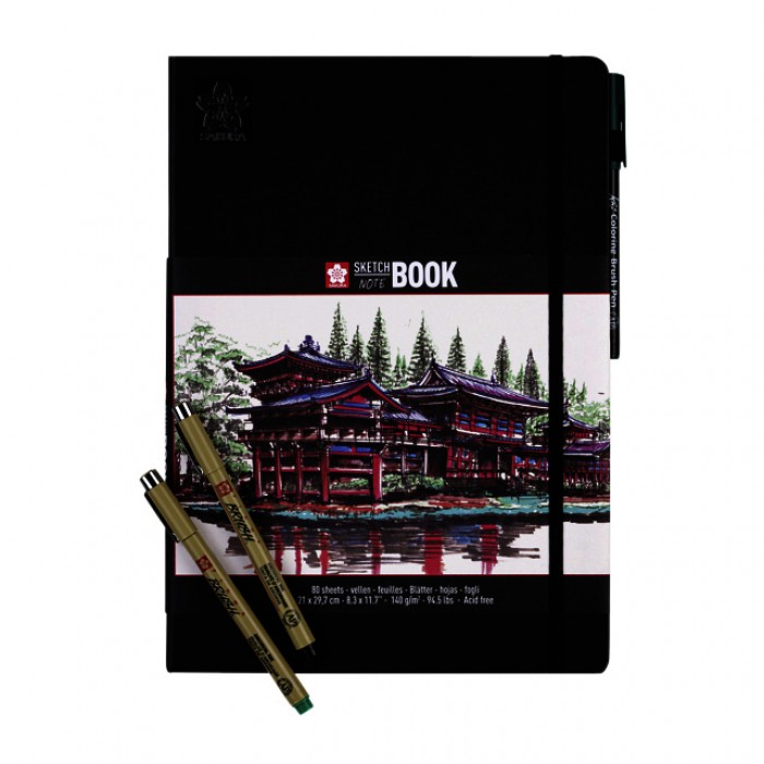 Schets-notitieboek Sakura A4 140gr 80vel wit