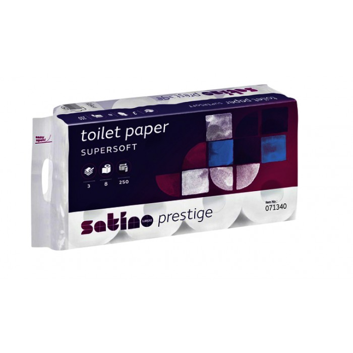 Toiletpapier Satino Prestige 3-laags 250vel wit 071340