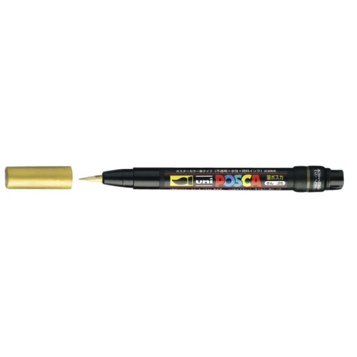 Brushverfstift Posca PCF350 1-10mm goud