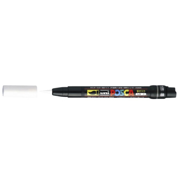 Brushverfstift Posca PCF350 1-10mm wit