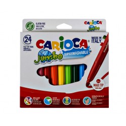 Viltstifte Carioca Jumbo maxi assorti set à 24 stuks