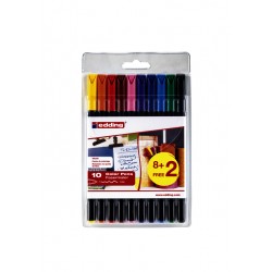 Fineliner edding 1200 fijn assorti set &agrave; 8+2 gratis