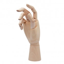 Ledenhand Conda rechts vrouw 25 cm naturel hout