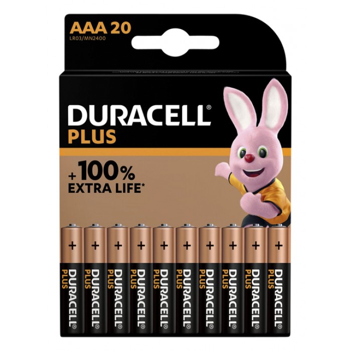 Batterij Duracell Plus power boost 20x AAA