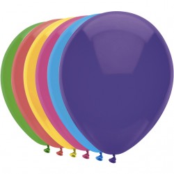 Ballon Haza uni 30cm 100 stuks pastel assorti