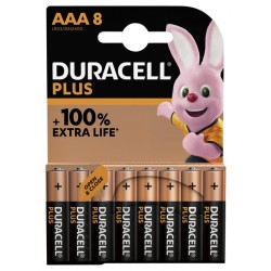 Batterij Duracell Plus 8xAAA