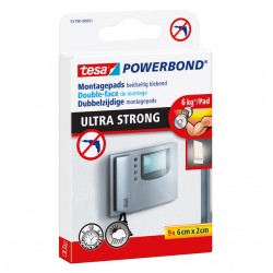 Montage pad tesa® Powerbond Ultra Strong dubbelzijdig 2x6cm 9 stuks