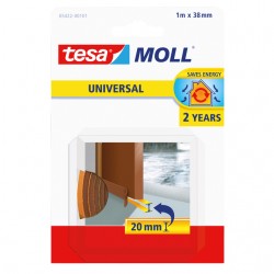 Tochtstrips tesamoll® Universal zelfklevende tbv deur 1mx38mm bruin