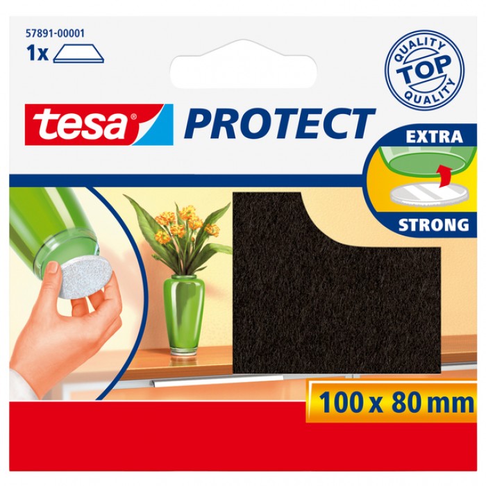 Beschermvilt Tesa antikras 57891 80x100mm bruin