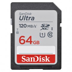 Geheugenkaart Sandisk SDXC Ultra 64GB (Class 10/UHS-I/120MB/s)