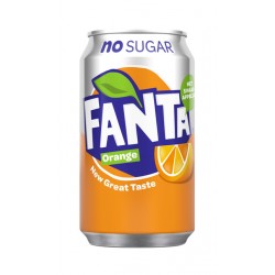Frisdrank Fanta Orange Zero blikje 0.33l