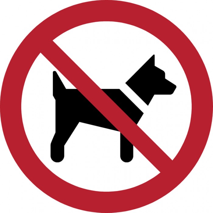 Pictogram Tarifold honden niet toegestaan ø200mm