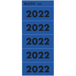 Rugetiket Leitz 2022 80mm blauw