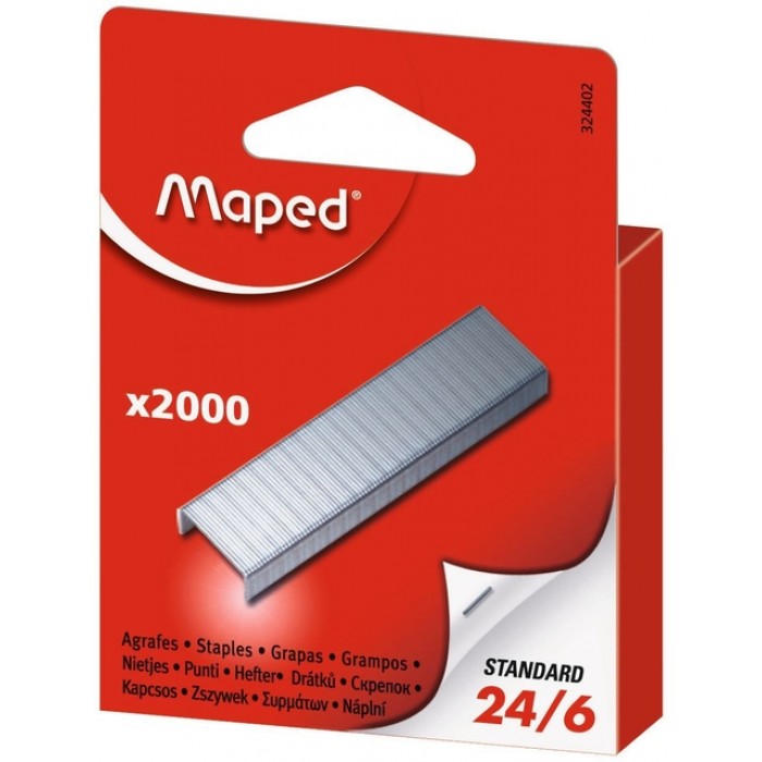 Nietjes Maped 24/6 verzinkt 2000st