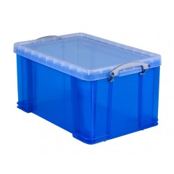 Opbergbox Really Useful 48 liter 600x400x315mm transparant blauw