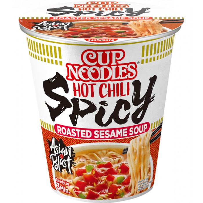 Noodles Nissin hot chili spicy cup