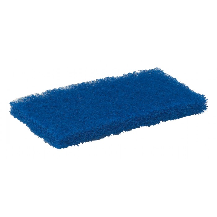 Schuurspons Vikan medium 125x245x23mm blauw nylon