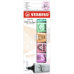 Markeerstift STABILO BOSS mini Pastellove assorti etui à 6 stuks