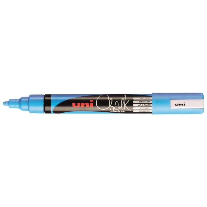 Krijtstift Uni-ball chalk rond 1.8-2.5mm lichtblauw