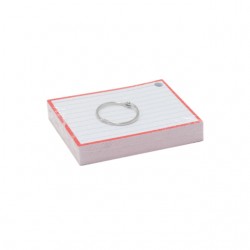 Flashcards A7 Rood incl. clipring