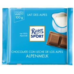Chocolade Ritter Sport alpenmelk 100gr