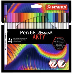 Brushstift STABILO Pen 568/24 Arty assorti set à 24 stuks