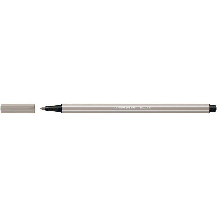 Viltstift STABILO Pen 68/93 medium  warm grijs